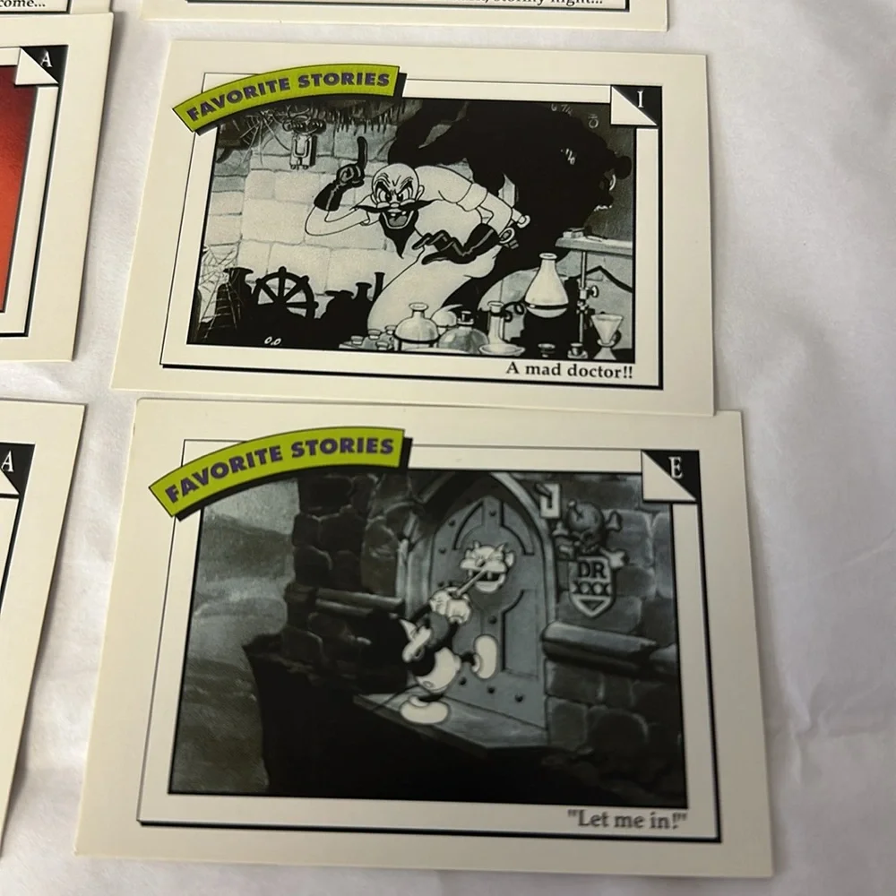 Vintage 1991 Impel Disney Favorite Stories Collectible Trading Cards 8 Cards